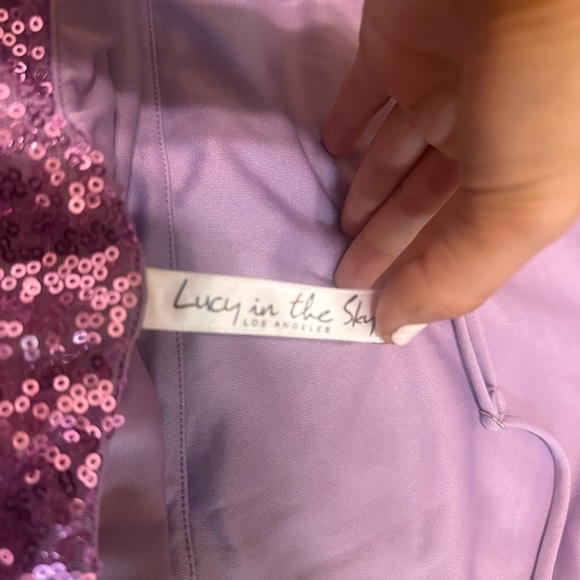 Starstruck Strappy Dress in Lavender Iridescence - Picture 3 of 4